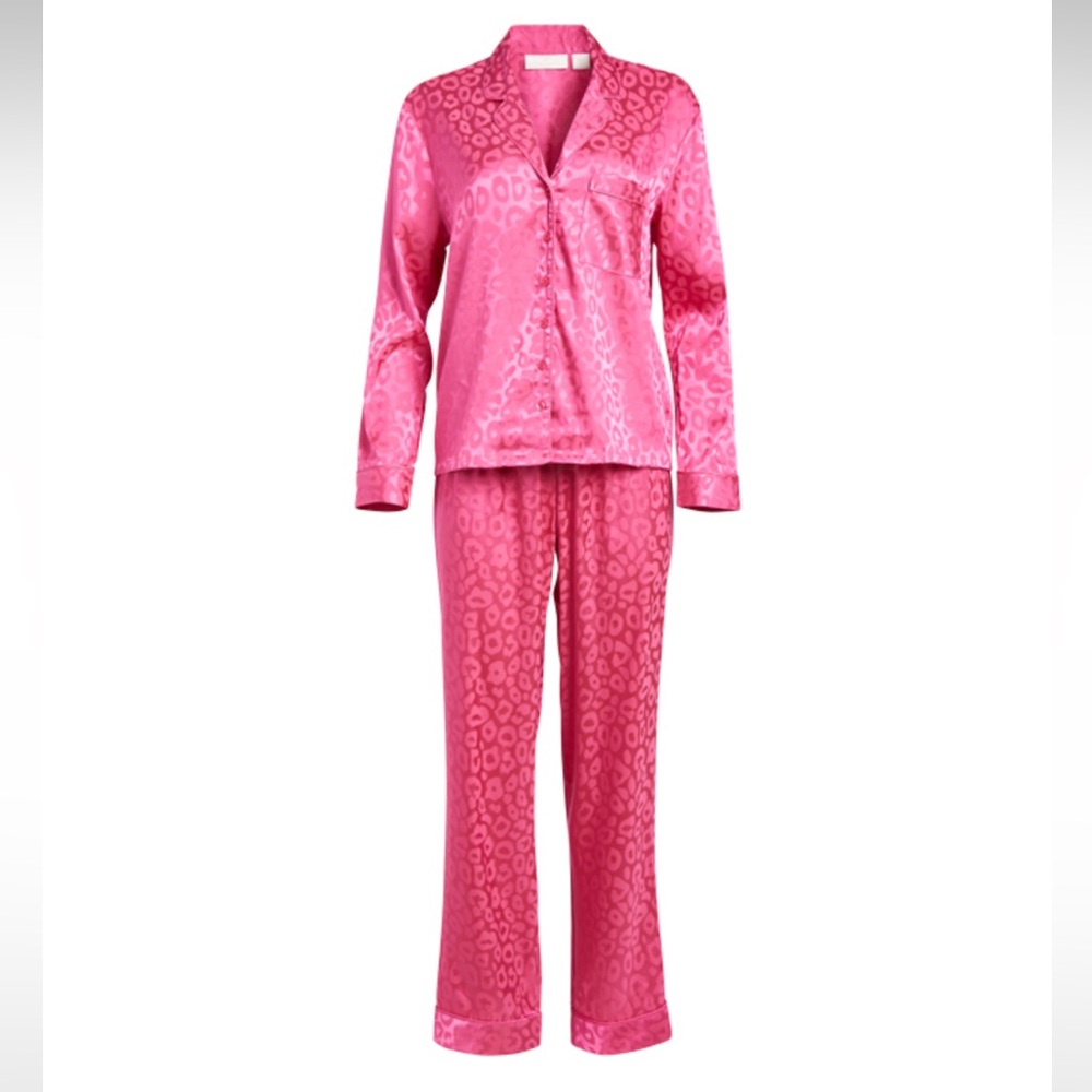 Rachel Parcell Fuchsia Satin Set